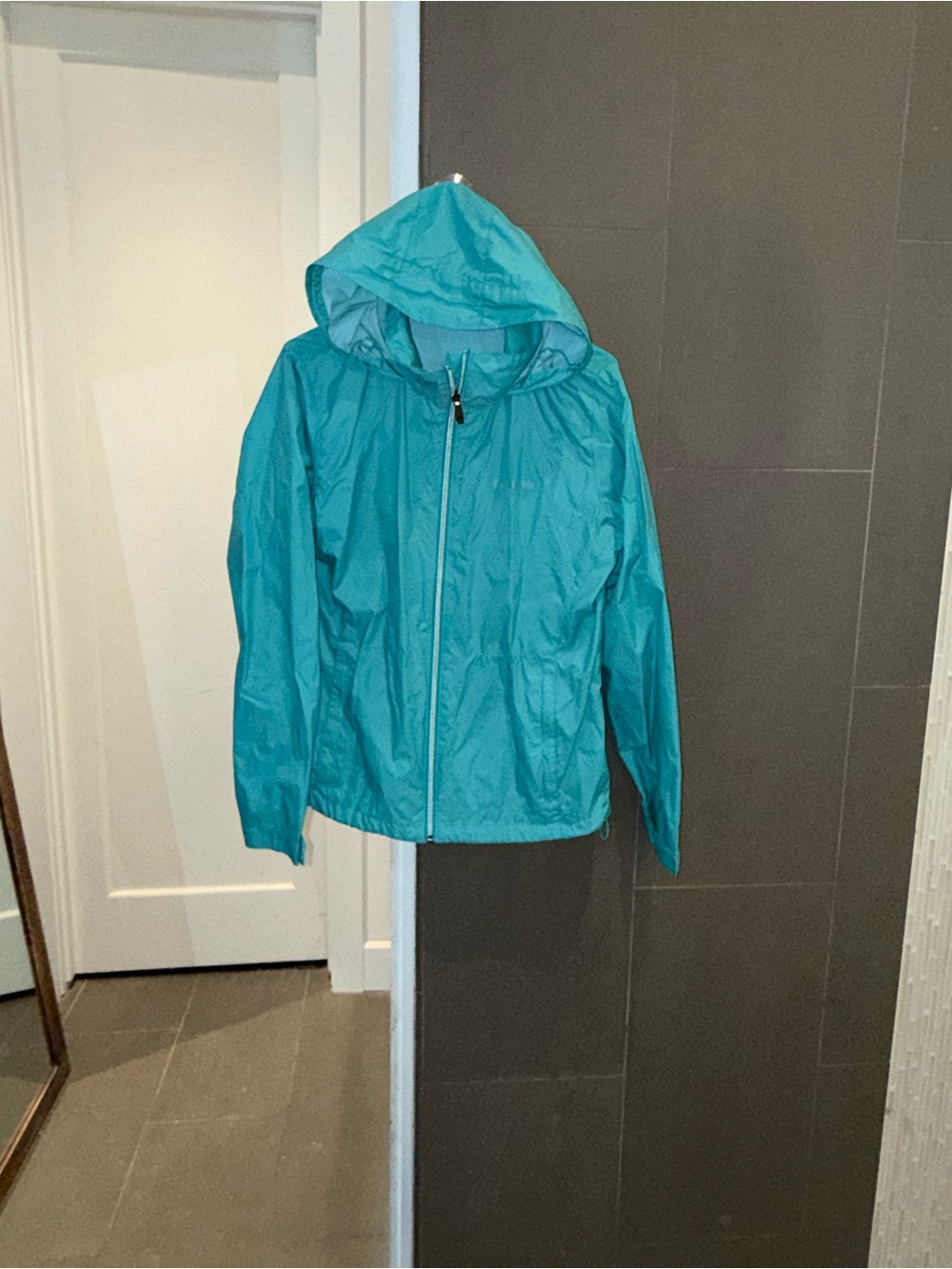 Columbia Women’s Switchback III Waterproof Rain Jacket Teal/Aqua Blue Size Large